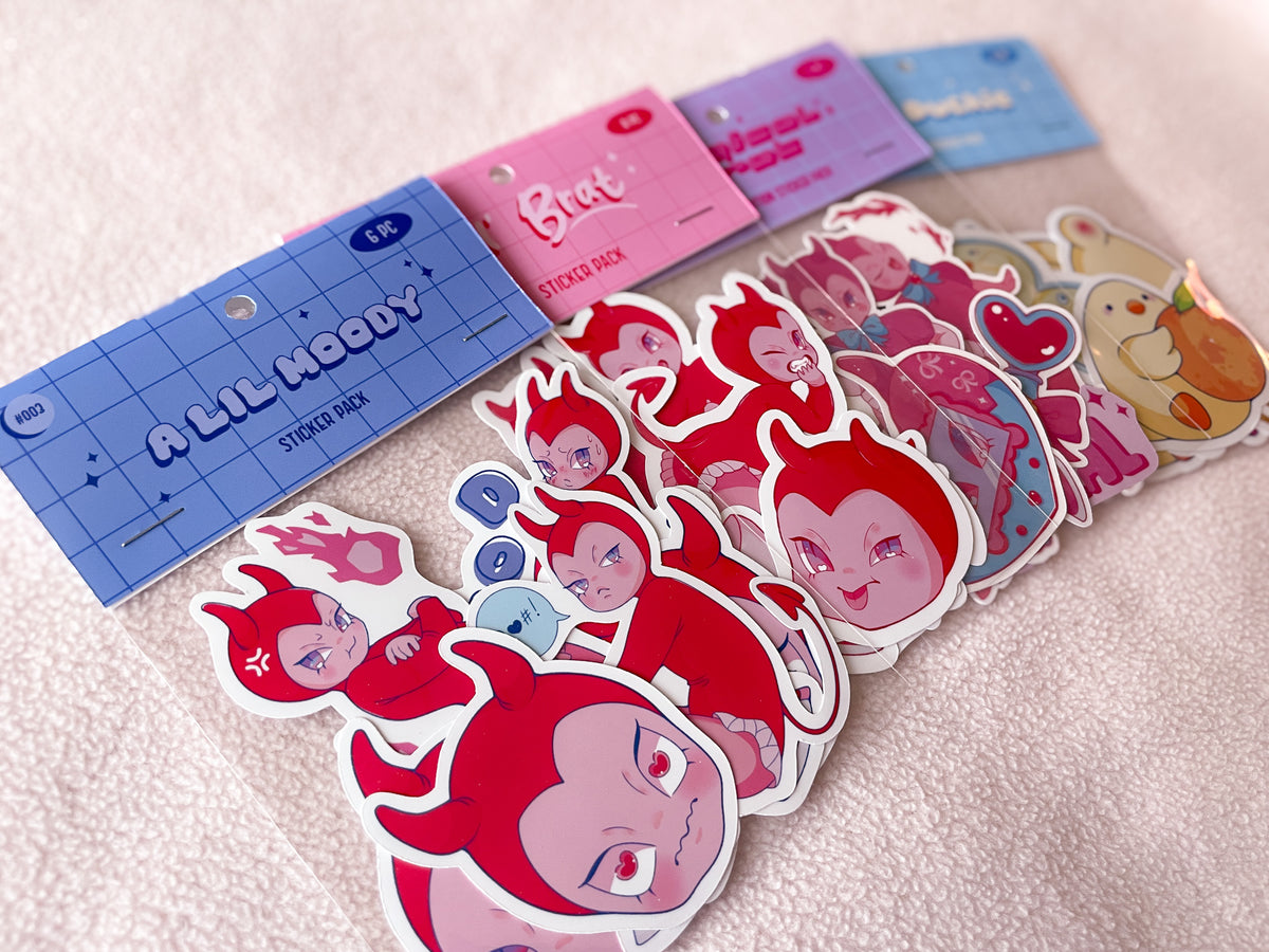 'A Lil Moody' Sticker Pack